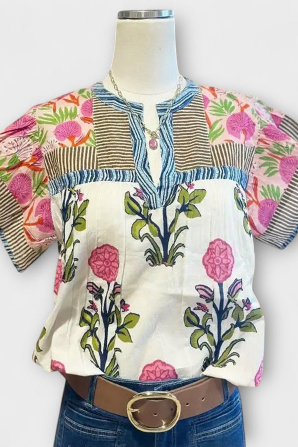 Uriella – Bohemian Vyšívaný Top