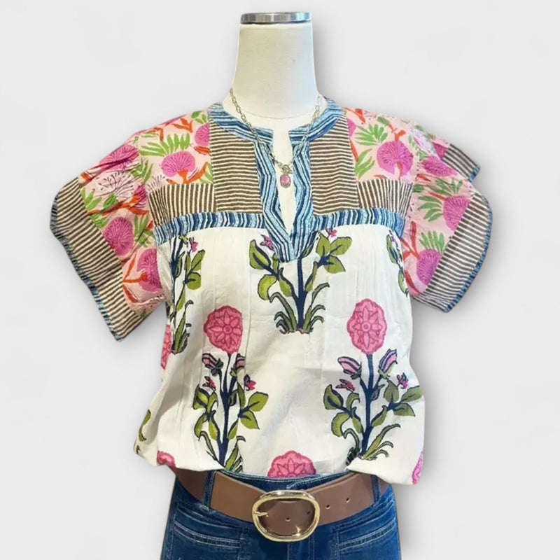 Uriella – Bohemian Vyšívaný Top