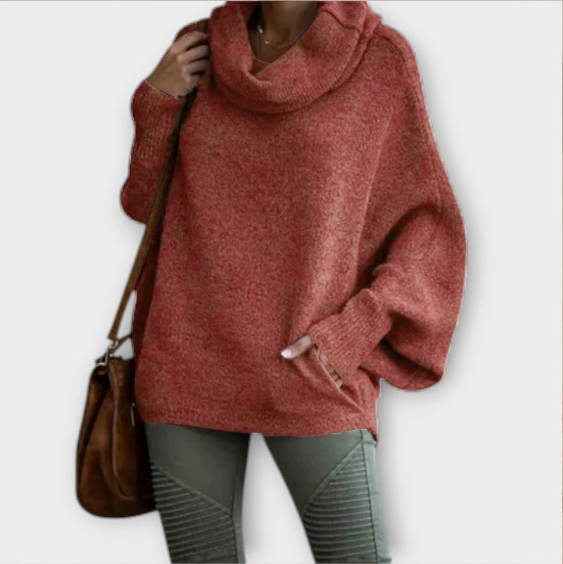 Ulrike - Elegantní dámský svetr v želvovinovém designu