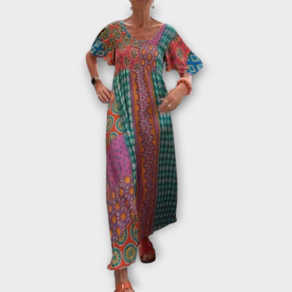 Melania - Vibrantní Boho šaty