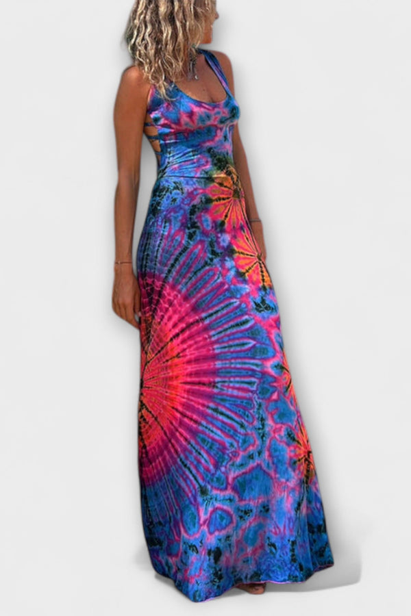 Ronja - La Bamba Tie-Dye Print Maxi Šaty