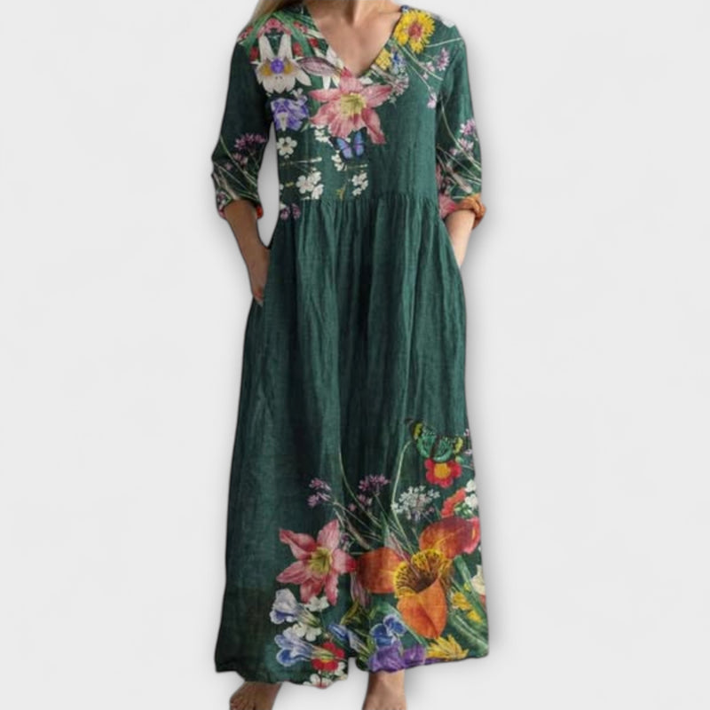 Angelina - Letní boho midi šaty