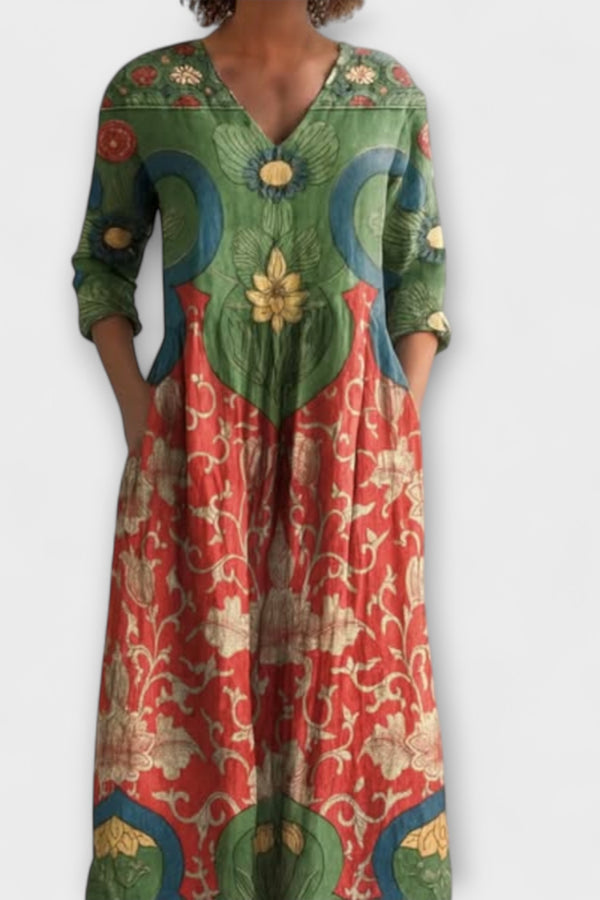 Angelina - Letní boho midi šaty