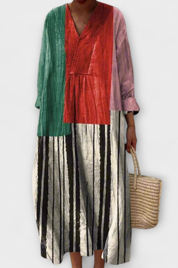 Rosa - Stylové geometrické šaty