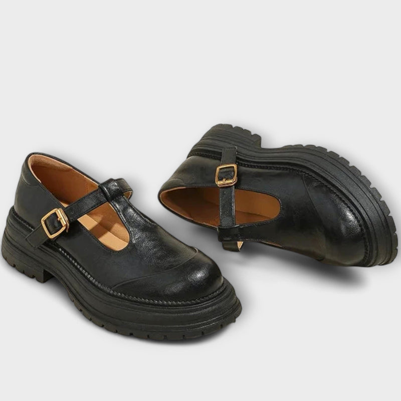 Mary Janes - Elegantní Kožené Boty