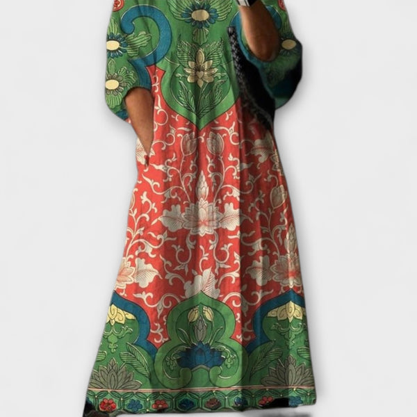Angelina - Letní boho midi šaty