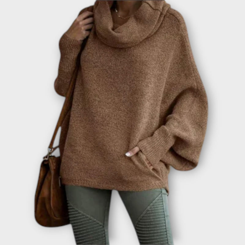 Ulrike - Elegantní dámský svetr v želvovinovém designu