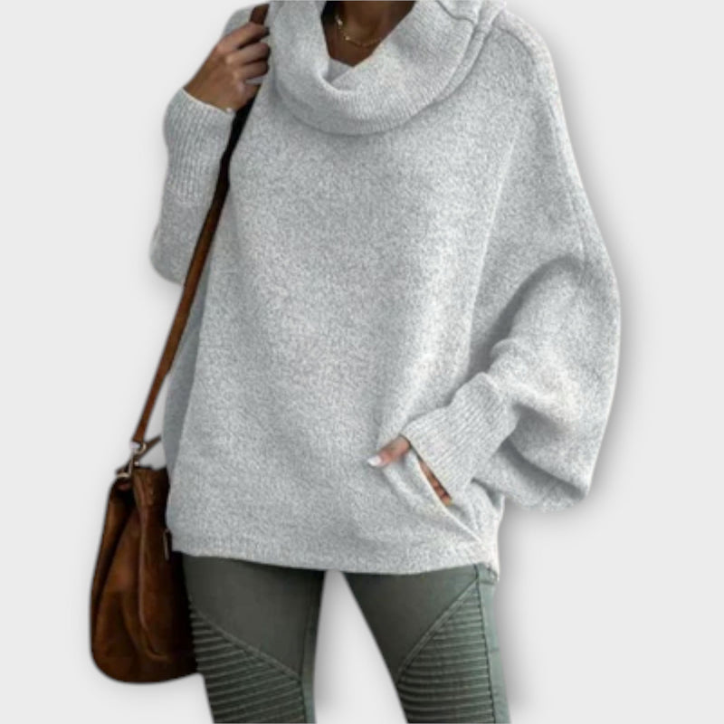 Ulrike - Elegantní dámský svetr v želvovinovém designu