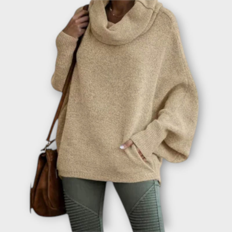 Ulrike - Elegantní dámský svetr v želvovinovém designu