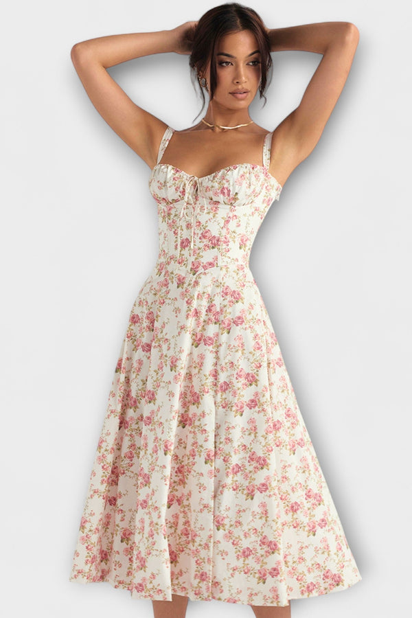 Zipporas - Přizpůsoben dress s moderním jarním květinovým potiskem