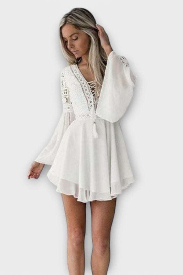 Skadi - Krátké Boho Šaty