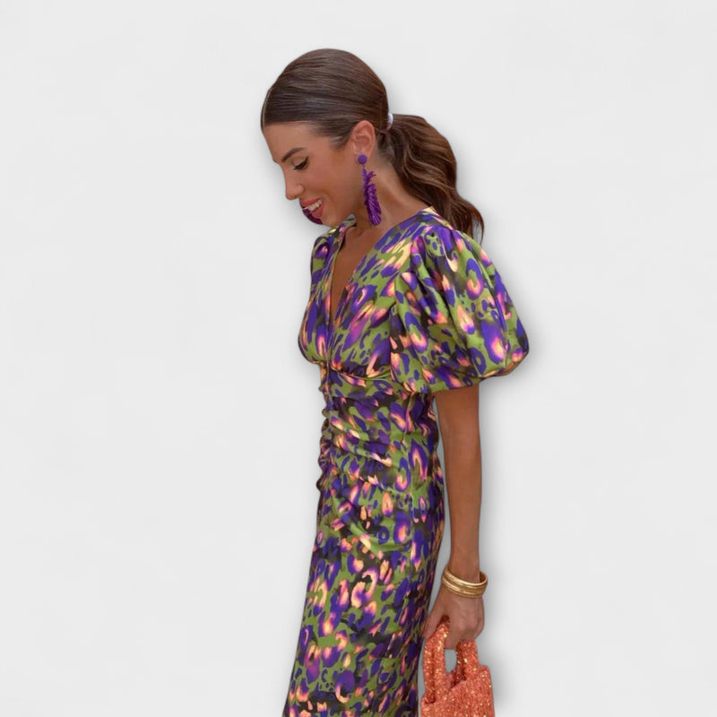 Emanuela - Colorful Midi Dress