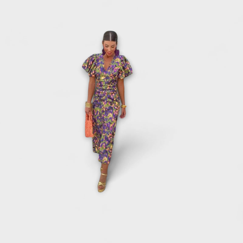 Emanuela - Colorful Midi Dress