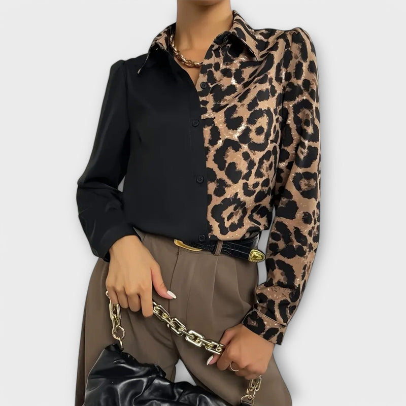 Jednoduchá a stylová leopardí blůza