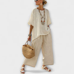 Julia - Oversized Blouse and Wide-Leg Trousers