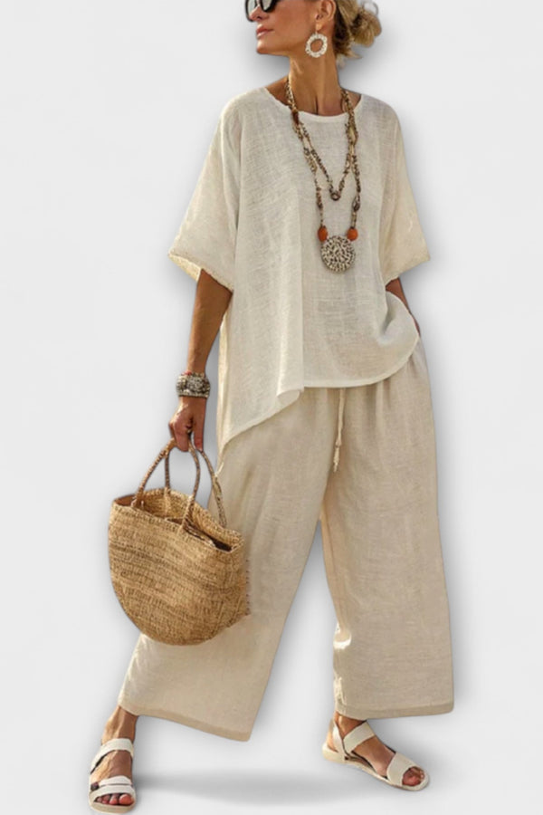 Julia - Oversized Blouse and Wide-Leg Trousers